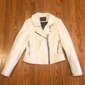 Blank NYC White Leather Jacket